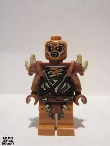 lego 2013 mini figurine lor089 Gundabad Orc Bald with Shoulder Spikes 