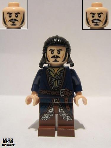 lego 2014 mini figurine lor092 Bard the Bowman Silver Buckle and Shirt Grommets 