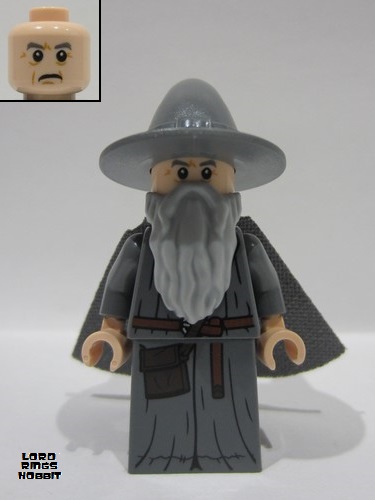 lego 2023 mini figurine lor125 Gandalf the Grey Witch Hat, Robe, Spongy Cape 