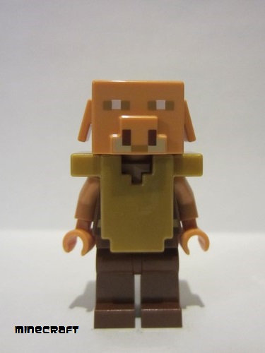 lego 2021 mini figurine min097 Piglin Reddish Brown Legs 