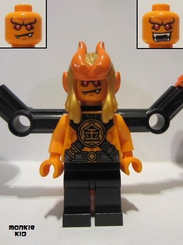 lego 2020 mini figurine mk026a Gold Horn Demon Jin, Complete Version 