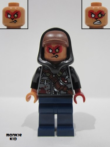 lego 2024 mini figurine mk148 Evil Macaque Hoodie 