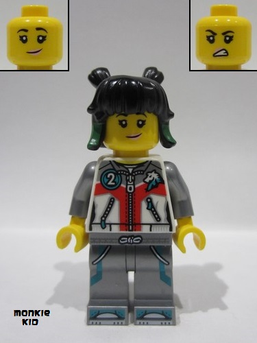 lego 2024 mini figurine mk161 Mei White Jacket, Flat Silver Legs 