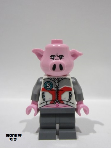 lego 2024 mini figurine mk163 Pigsy White Jacket, Dark Bluish Gray Medium Legs 