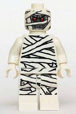 lego 2012 mini figurine mof001 Mummy Glow In Dark Pattern 