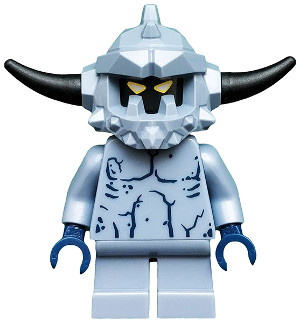 lego 2017 mini figurine nex108 Stone Monster Short Legs, Spiked Headgear 