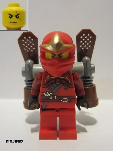 lego 2012 mini figurine njo037 Kai ZX Ninja Rocket Pack 