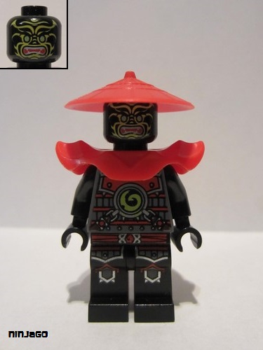 lego 2013 mini figurine njo081 Swordsman Yellow Face Markings 