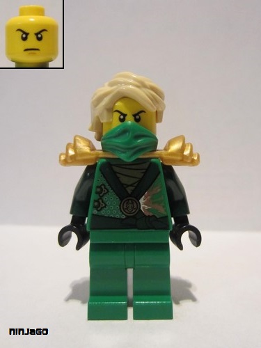 lego 2014 mini figurine njo087 Lloyd Rebooted with Gold Armor 