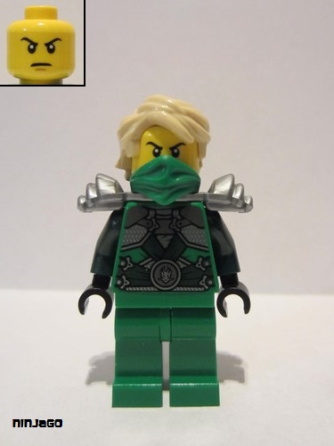 lego 2014 mini figurine njo104 Lloyd Stone Warrior Armor - Rebooted 