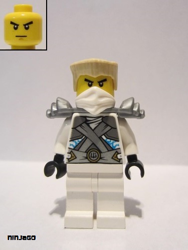 lego 2014 mini figurine njo106 Zane Stone Warrior Armor - Rebooted 