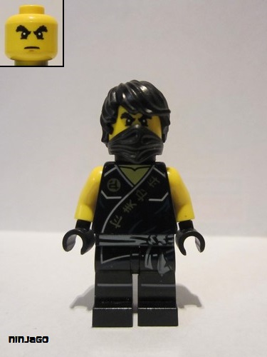 lego 2015 mini figurine njo0114a Cole Tournament Robe, Scabbard 