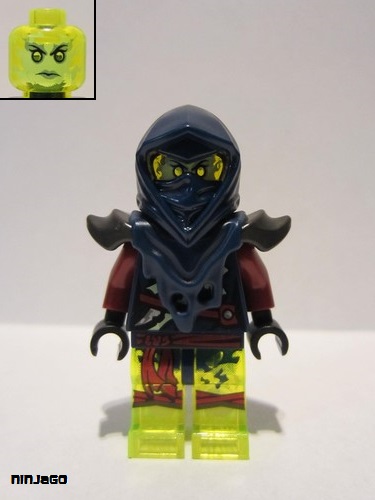 LEGO Dark Blue Minifig Headgear Ninjago Pointed Wrap 1 Part Piece 20643pb01