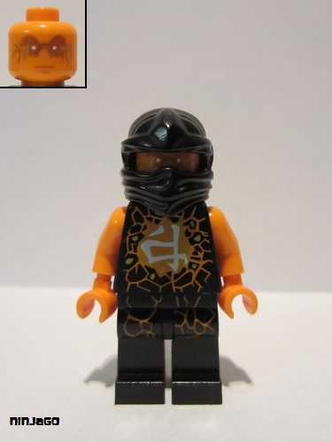 lego 2015 mini figurine njo157 Cole Airjitzu 