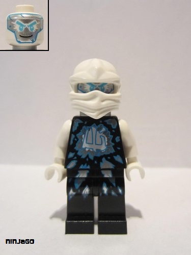 lego 2015 mini figurine njo179 Zane Airjitzu - Possession, Neck Bracket 