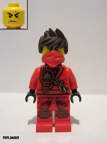 lego 2016 mini figurine njo187 Kai Tournament of Elements, Scabbard, Tousled Hair 