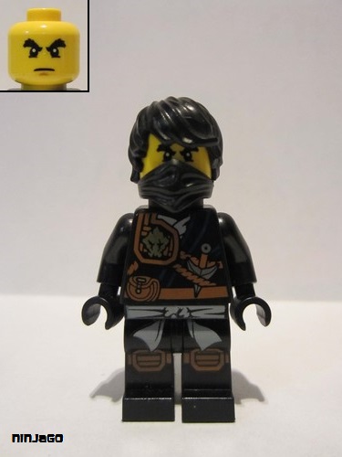 lego 2016 mini figurine njo202 Cole Knee Pads with Scabbard 