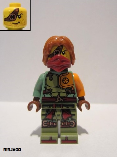 lego 2016 mini figurine njo269 Ronin Hair 