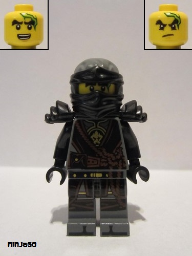 lego 2017 mini figurine njo280 Cole Hands of Time, Black Armor 