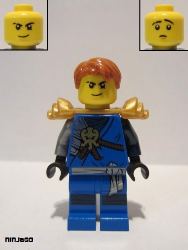 lego 2017 mini figurine njo287 Jay Pearl Gold Armor 