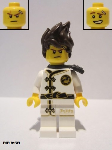 lego 2017 mini figurine njo346 Kai White Wu-Cru Training Gi 