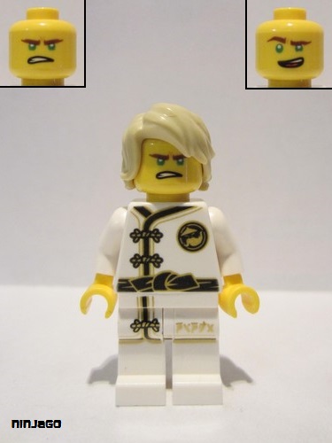 lego 2017 mini figurine njo347 Lloyd White Wu-Cru Training Gi 