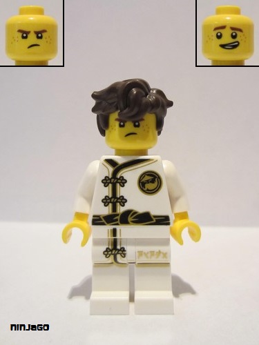 lego 2017 mini figurine njo348 Jay White Wu-Cru Training Gi 