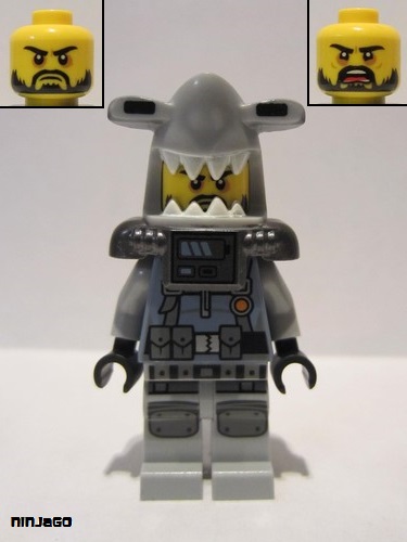 lego 2017 mini figurine njo353 Hammer Head Black Beard, Large Knee Plates 