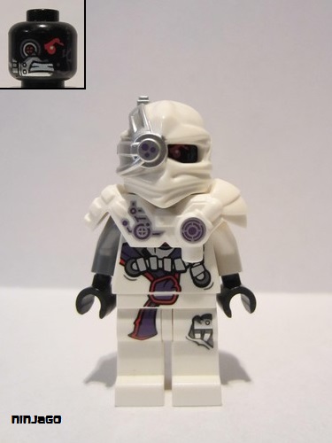 lego 2017 mini figurine njo418 White Nindroid  