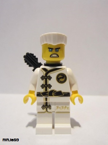 lego 2018 mini figurine njo423 Zane White Wu-Cru Training Gi 