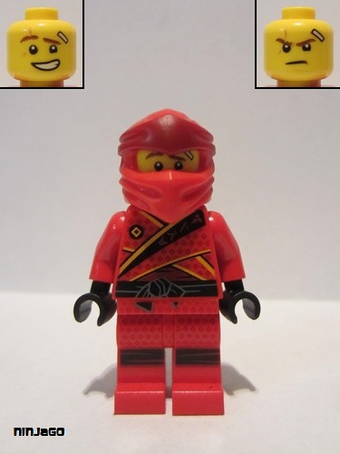 lego 2019 mini figurine njo513 Kai Dark Red Diamonds Tunic 