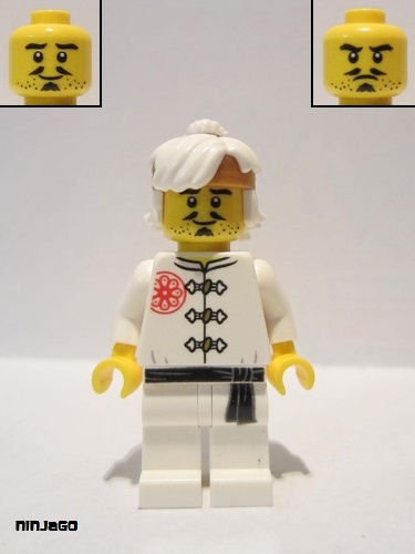 lego 2019 mini figurine njo555 Teen Wu White Training Gi 