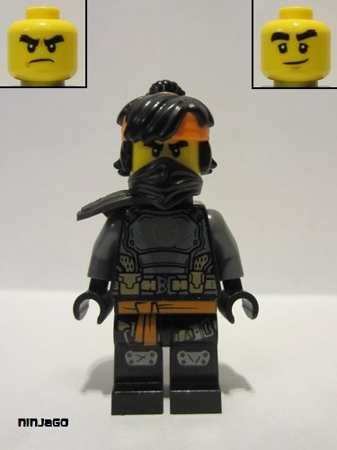 lego 2021 mini figurine njo678 Cole The Island, Mask and Hair with Bandana 