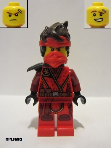 lego 2021 mini figurine njo680 Kai The Island, Mask and Hair with Bandana 