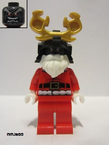 lego 2021 mini figurine njo733 Santa Garmadon  