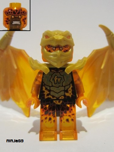 lego 2022 mini figurine njo0781 Cole Golden Dragon 