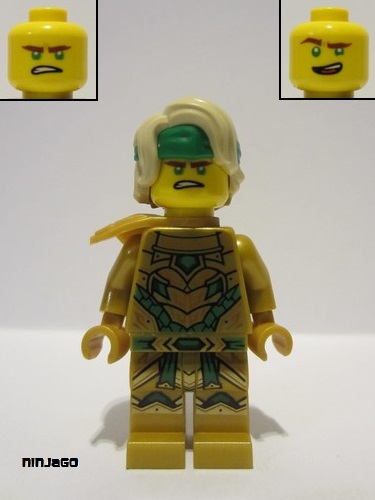 lego 2023 mini figurine njo796 Lloyd Golden Oni - Hair 