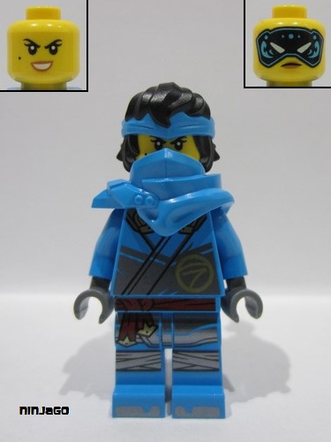 lego 2024 mini figurine njo881 Nya Hair, Shoulder Pads 