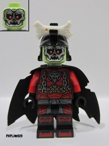 lego 2024 mini figurine njo889 Bone King Small Bone, Cape 