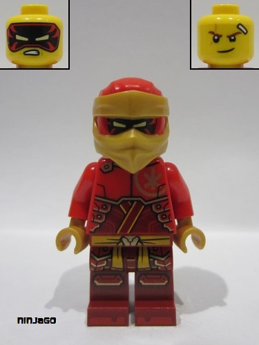 lego 2024 mini figurine njo890 Kai Red and Pearl Gold Head Wrap 