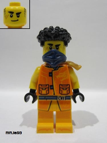 lego 2024 mini figurine njo898 Arin Tang Jacket, Dark Blue Bandana, Scabbard 