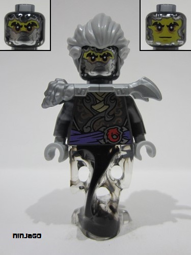 lego 2024 mini figurine njo901 Cinder Pearl Dark Gray and Flat Silver Armor, Ghost Legs 