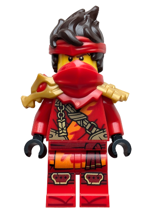 lego 2025 mini figurine njo0967 Kai Dragons Rising, Tunic with Strap and Charm, Dragon Shoulder Armor 