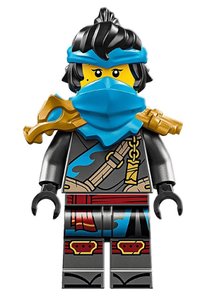 lego 2025 mini figurine njo0969 Nya Dragons Rising, Tunic with Strap and Charm, Dragon Shoulder Armor 