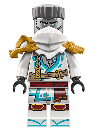 lego 2025 mini figurine njo0971 Zane Dragons Rising, Tunic with Strap and Charm, Dragon Shoulder Armor 