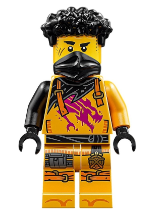 lego 2025 mini figurine njo0972 Arin Shirt with Magenta Dragon, Black Bandana 