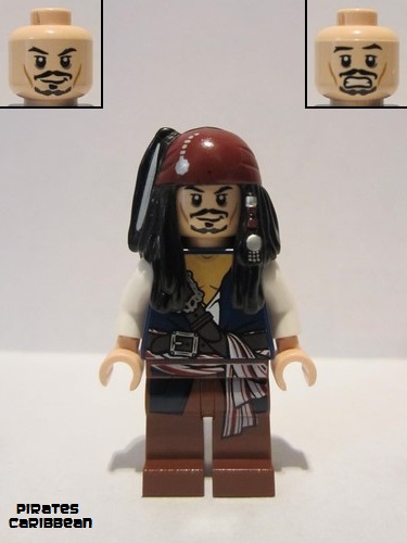 lego 2011 mini figurine poc001 Captain Jack Sparrow