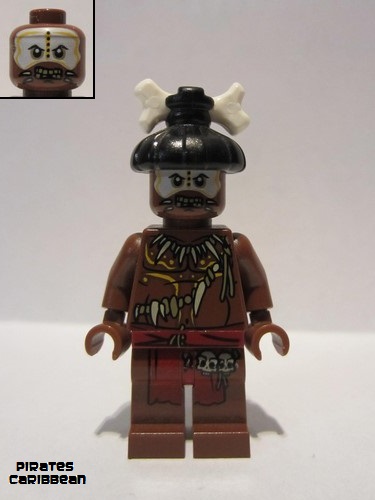 lego 2011 mini figurine poc009 Cannibal 2  