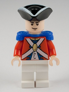 lego 2011 mini figurine poc019 King George's Soldier