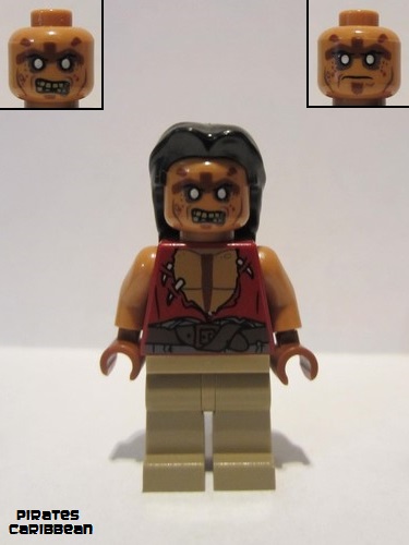 lego 2011 mini figurine poc027 Yeoman Zombie  